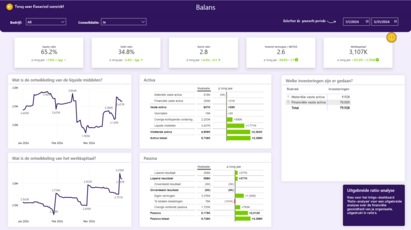 finance power bi dashboard balans