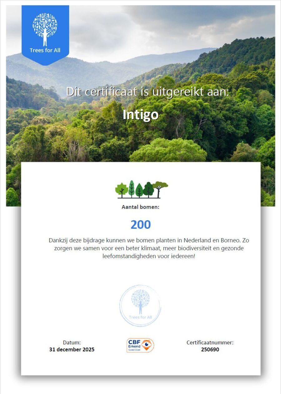 Certificaat Trees for All